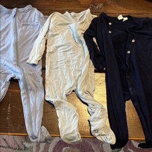 Kyte Baby 6-12 month blue pajama bundle